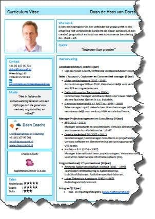CV voorbeeld